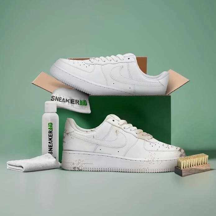 Tenis Zapatillas Kit de Limpieza y Acondicionamiento Natural, 2 Cepillos, Toalla MF Foto 4 de 4