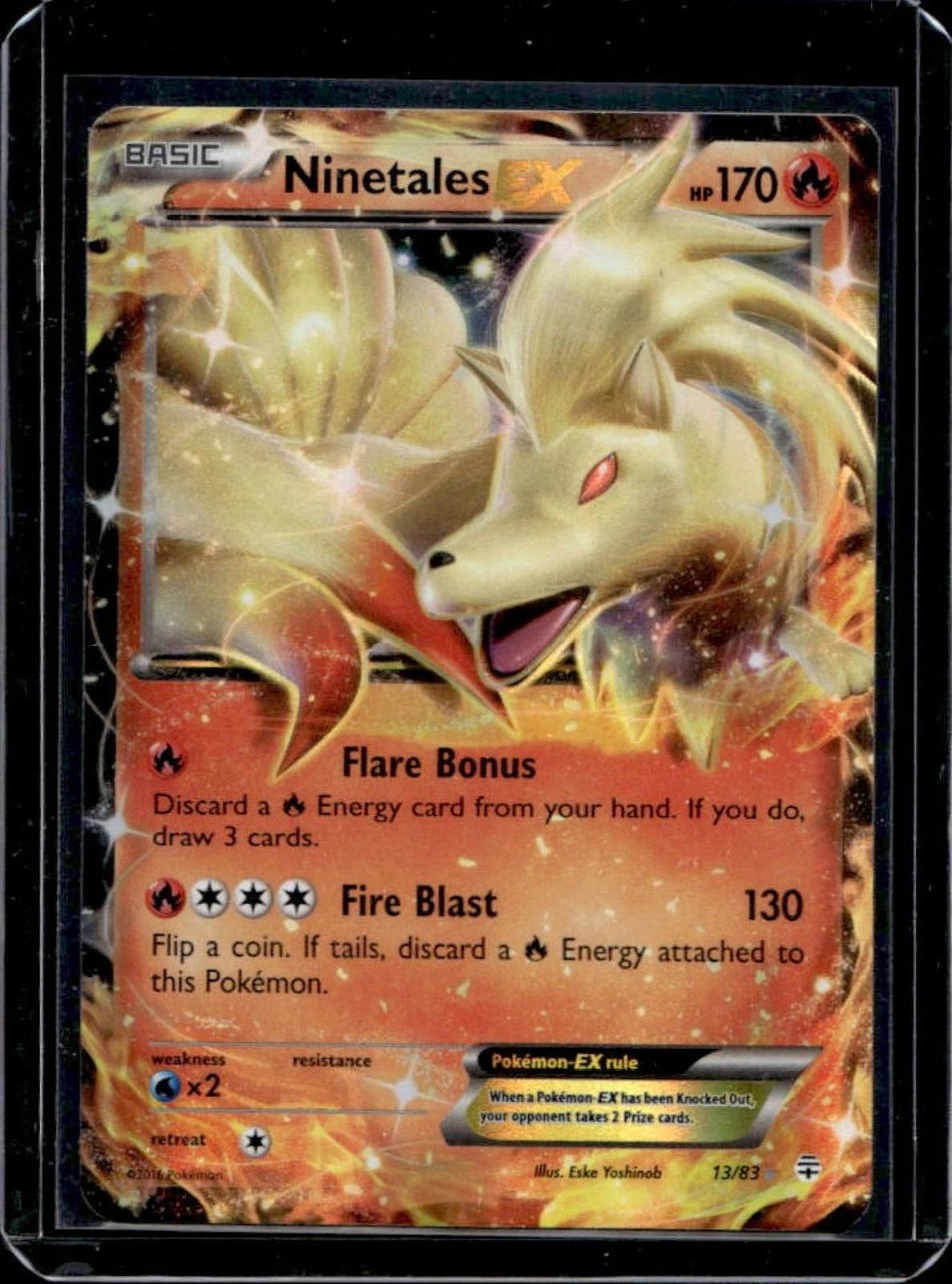 2016 Pokemon Generations Ninetales Holo #13/83