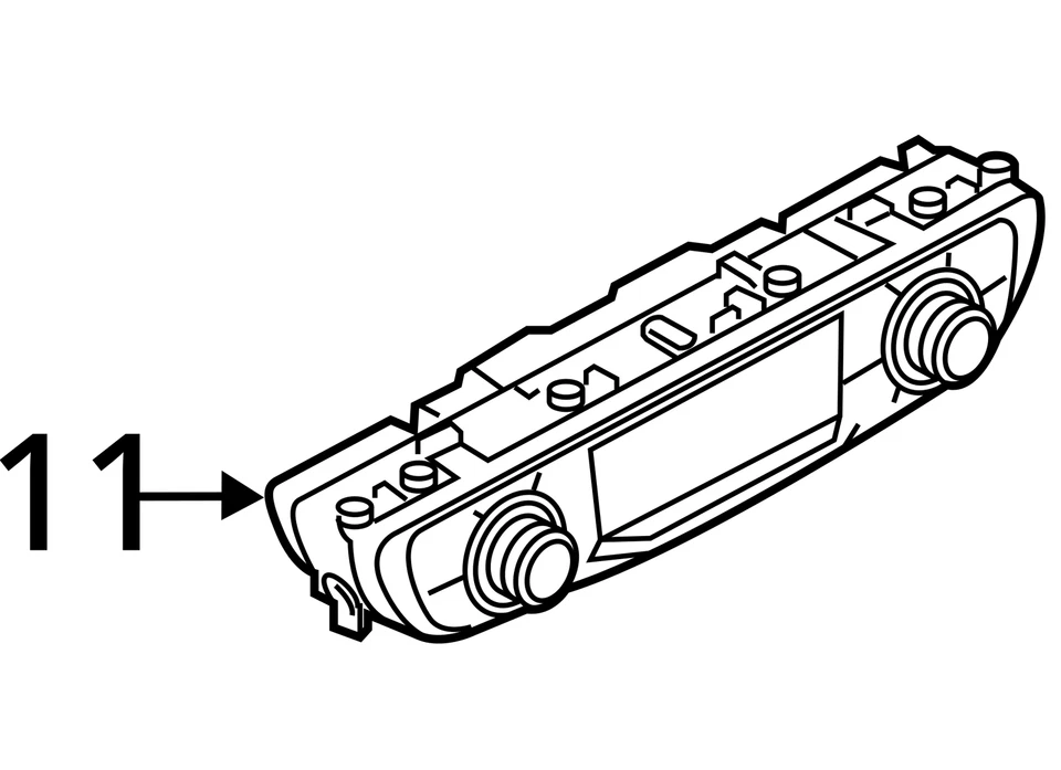 Экран дисплея с 2 передними ручками контроля температуры подходит для Audi Q7 872125 17–19 годов выпуска - Изображение 4 из 4