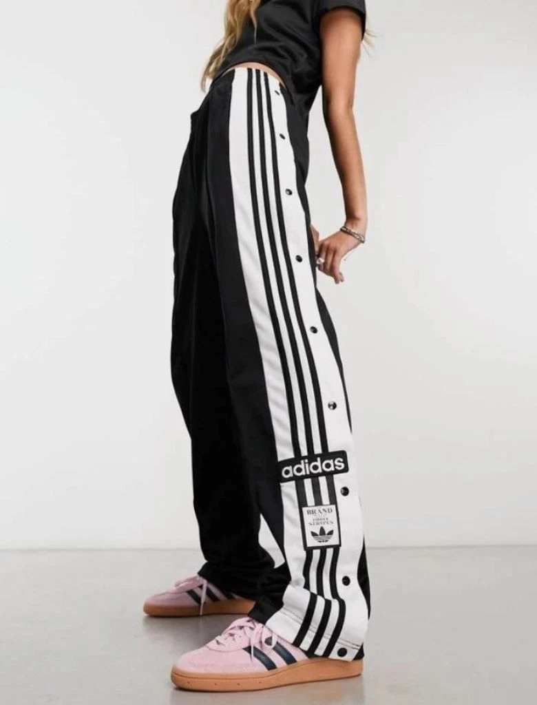 NEW ADIDAS ORIGINALS WOMENS ADIBREAK TREFOIL PANTS ~SIZE MEDIUM PETITE #IU2519P