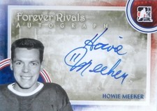 12-13 itg game forever rivals base howie meeker maple leafs autograph auto