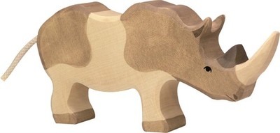 HOLZTIGER Nashorn aus Holz