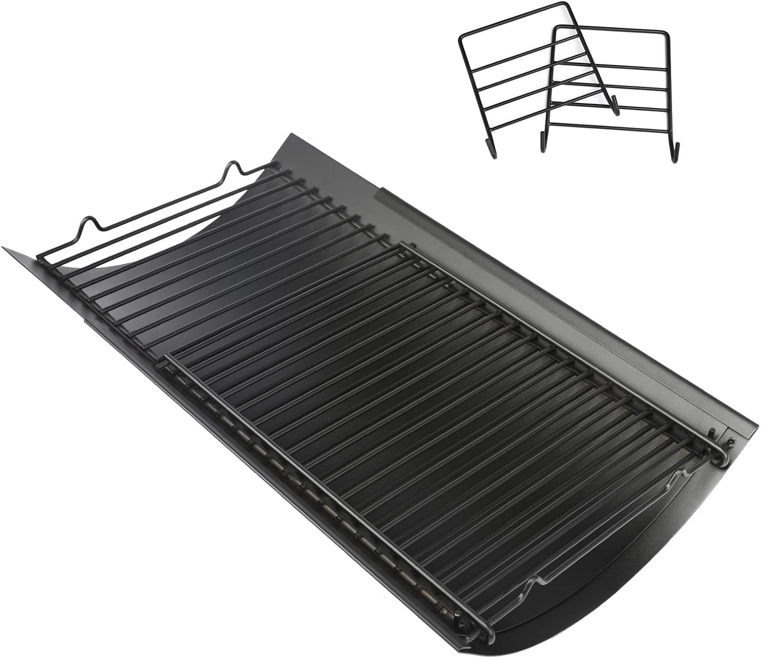 23"-35" Adjustable Ash Pan/Drip Pan for Chargriller & Charbr