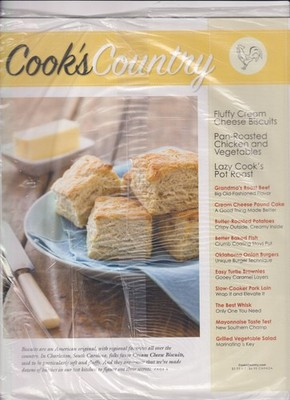 Cook's Country Fluffy Cream Cheese Biscuits; Chicken & Vegetables; Lazy Cook's P