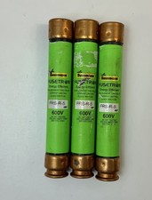 Lot Of 3 Bussman Fusetron FRS-R-5 Time-Delay Fuse 5A 600VAC 300VDC, FREE