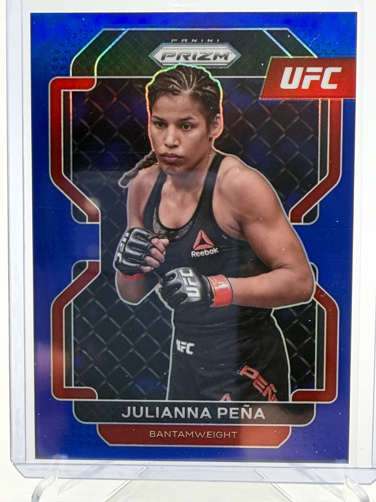 2022 Panini Prizm UFC Blue Prizm #146 Julianna Pena /199