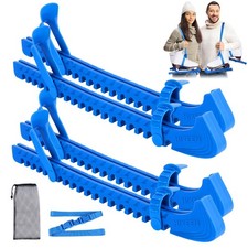 Hikeen Universal Ice Skate Guards with Shoulder Straps,Enhanced Stability Ice Sk
