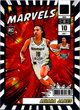 Aziaha James ROOKIE Net Marvels ( 2025 Donruss WNBA #18 Dallas Wings RC NM )