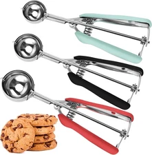 Cookie Scoop Set, Cookie Scoops for Baking Set of 3, Cookie Dough Scoop, 1 Table