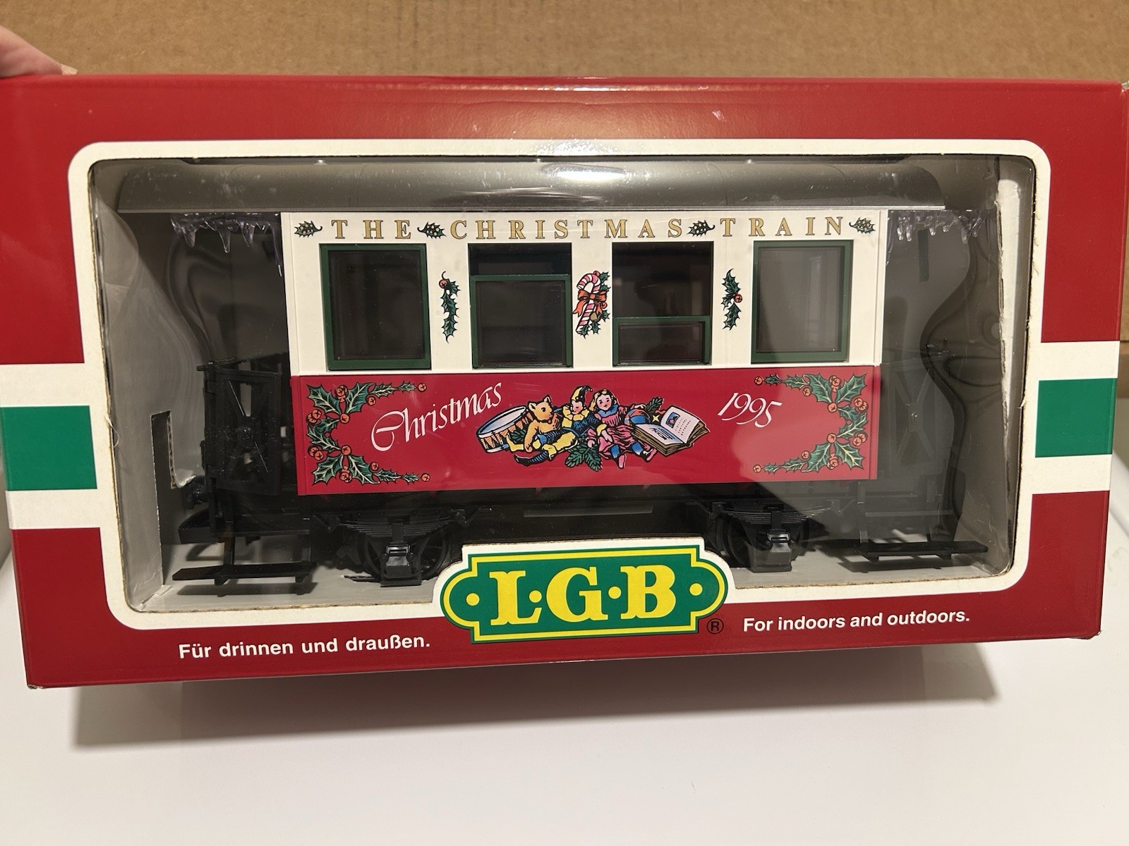 LGB 36074 Christmas 1995 Passenger Car, G Scale, Rare, NEW, Ideal Gift
