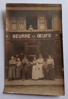 Carte Photo Crèmerie PARIS Maison Silvère 2eme Arrondissement