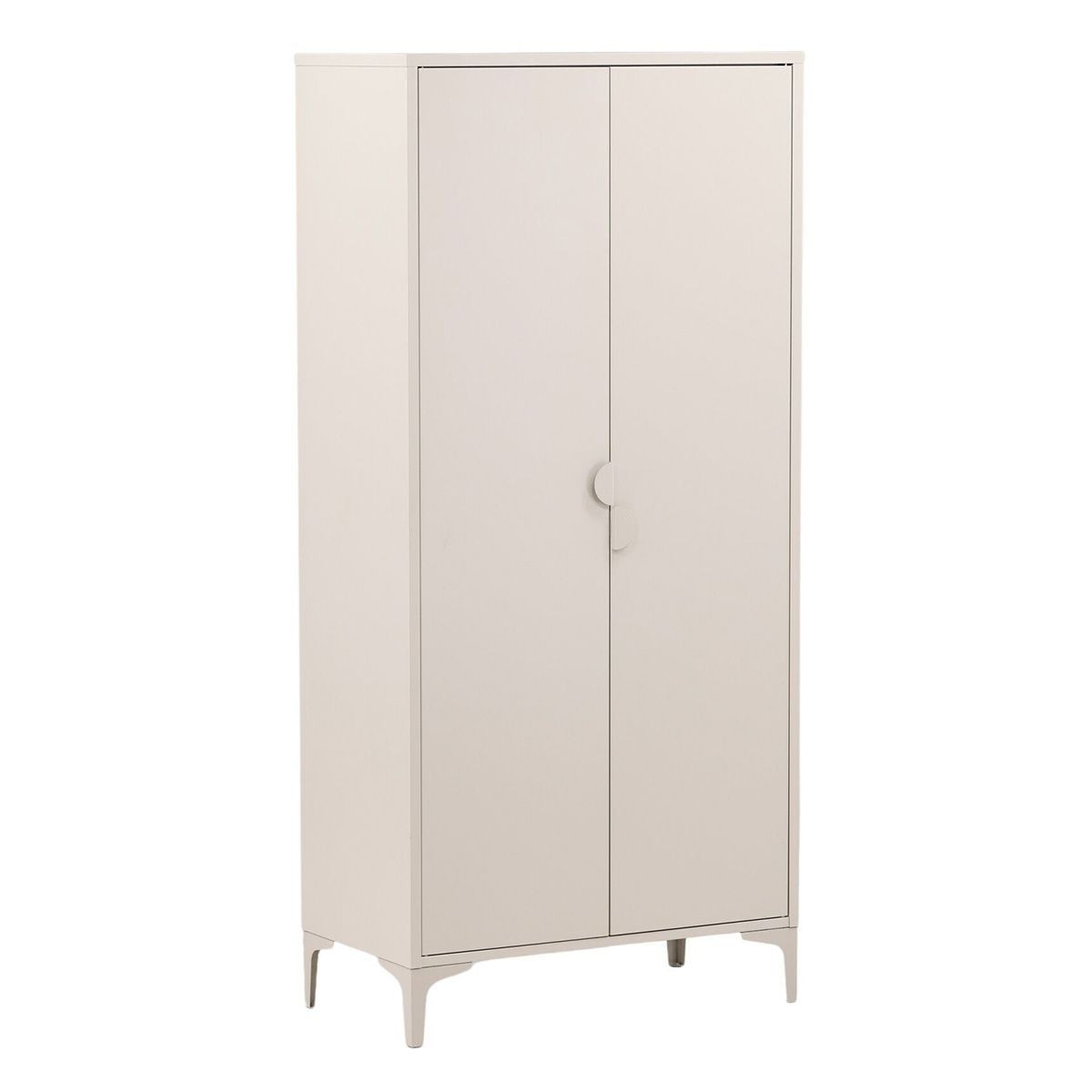 Armoire Piring beige 85cm à 2 portes pour résoudre le manque de rangement