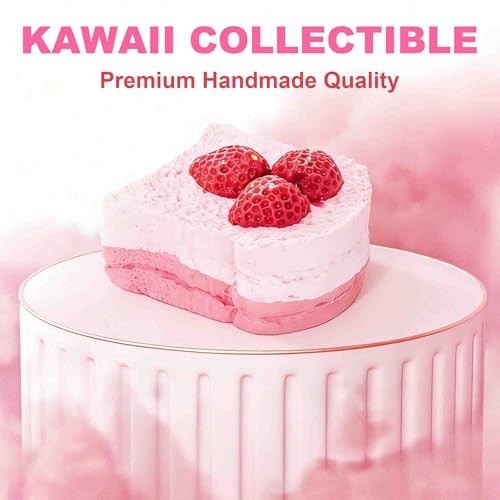 Kawaii Strawberry Cake Squishy Toy - Pink Fidget Stressabbau, langsam wieder ausbreitend, Han - Bild 7 von 8