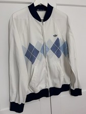 Rara giacca vintage Adidas Argyle Ivan Lendl 1984 taglia L made in France tennis