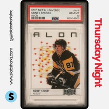 2020 UPPER DECK SKYBOX METAL UNIVERSE #A-4 SIDNEY CROSBY ALON (POP. 1) PSA 10