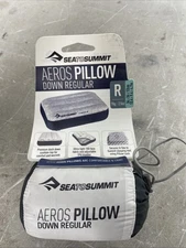 SEA TO SUMMIT AEROS DOWN INFLATING TRAVEL PILLOW Size  Regular 13.4x9.4x4.7 Inch