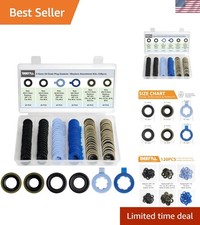 120PCS 6 Sizes Oil Drain Plug Gaskets Assortment Kits, Fit M12 M14 for Ford, ...