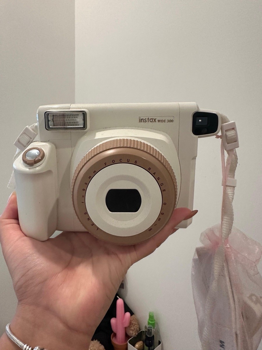 Fujifilm Instax Wide 300 White Toffee Instant Camera RARE