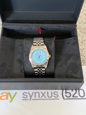 NEW - Tudor Black Bay 54 Lagoon Blue Steel Watch 37mm - M79000-0001 - Box Papers