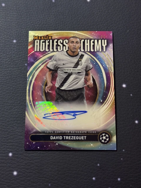 2024-25 Topps Merlin David Trezeguet Ageless Alchemy Superfractor Auto 1/1