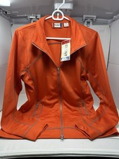 Clique Jacket Women Size Large Orange