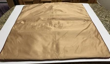 Madison Park Euro Pillow Sham Gold Burgundy Trim 25 inSquare