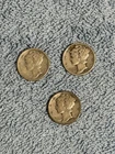 Mercury Dime Lot of 3 - 1941-P, 1942-P, 1943-P, 90% silver coins -