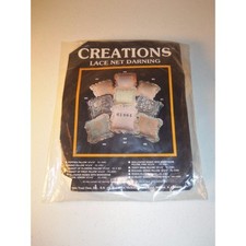 Creations Lace Net Darning Pillow Basket Of Flowers 982 14"x14" Kit -0915T22