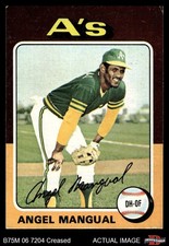 1975 Topps Mini #452 Angel Mangual Athletics 3 - VG