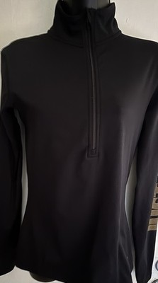 Nike 3/4 zip Just Do It Gold on black Detailed Warm-up Jacket Women s Medium 