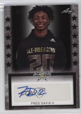 2020 Leaf Metal US Army All-American Bowl Tour Black 4/5 Fred Davis II Auto 3c7