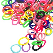 Baby Hair Ties for Kids Toddlers 100 PCS 10 Colors Small Seamless Hair Bands ...