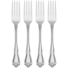 Oneida True Rose Dinner Forks, Silver Set of 4