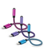 [Apple MFI Certified] iPhone Lightning to 3.5mm Headphone Aux Adapter for Car...