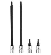 BRAZEN 4mm Hex Bit Socket Allen Driver 4 Pack 1/4" Drive Multi Length