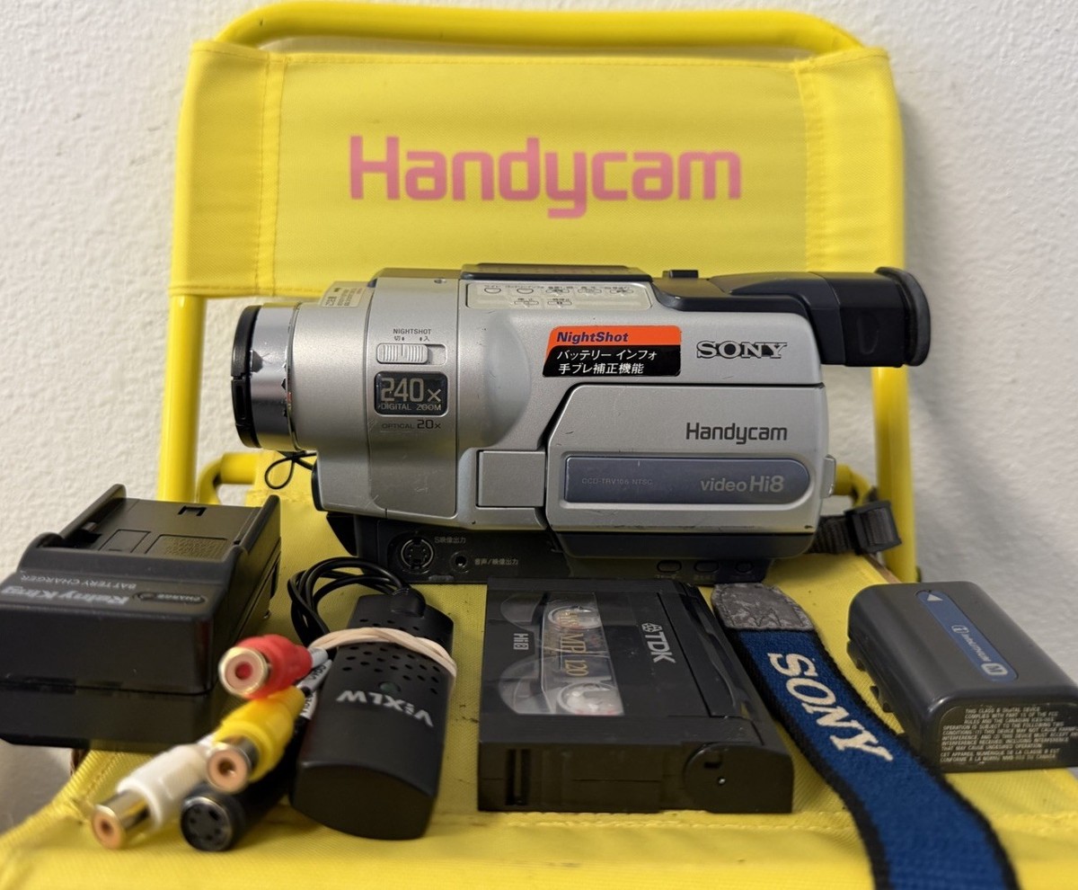 【撮影・再生可能】SONY　CCD-TRV96　Hi8 ナイトショット Sony Handycam CCD-TRV318 (106k) Nightshot Hi8 Camcorder + USB