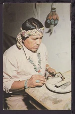 AMERICAN RED INDIAN 1957 USED POSTCARD (L019)