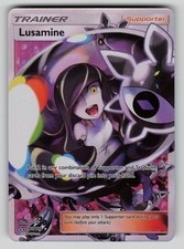 Lusamine 153/156 Ultra Prism Pokemon LP - indent on back on eBay