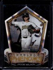 2024 Bowman's Best Jacob Wilson Fabled Phenoms Lava Refractor #/50 Athletics