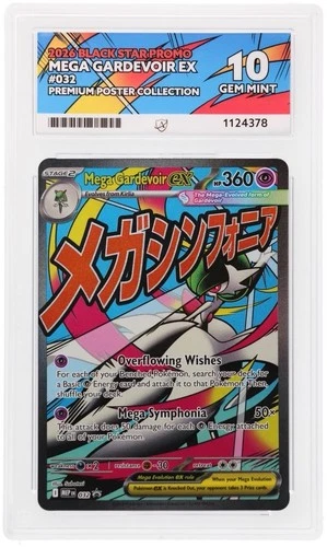 Mega Gardevoir EX 032 PERFECT SUB Grades Ace 10 Black Star Promo Pokemon