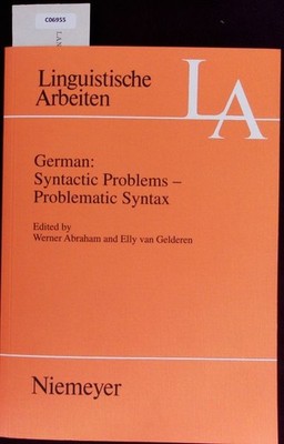 German. Syntactic Problems - Problematic Syntax. Abraham, Werner: 2493251