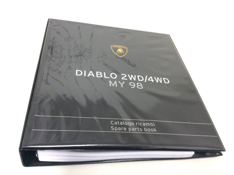 OEM 1998 Lamborghini Diablo 2WD - VT Parts & Illustrations Catalogue 901325741