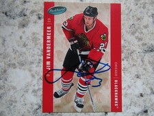 Chicago Blackhawks Jim Vandermeer Signed Autographed 2004-05 Parkhurst Mint
