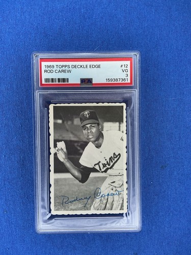 Rod Carew #12 1969 Topps Deckle Edge card