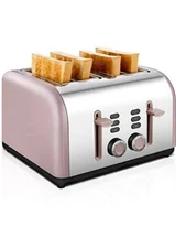 Tobox 4 slice toaster Rose Gold