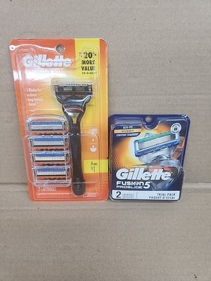 Gillette Fusion5 Men's Handle & Razor Blade Refills/ Proglide 5+2