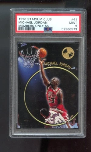 1996-97 Topps Stadium Club Members Only 55 #41 Michael Jordan PSA 9 Graded Card
