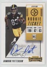 2018 Panini Contenders Rookie Ticket Auto Damoun Patterson #198 Auto tx8