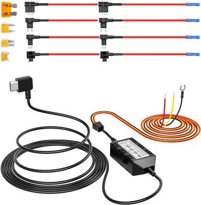 VIOFO HK4 Hardwire Kit with 8Pcs Full Set Circuit Fuse Tap, Type-C Port, for A32