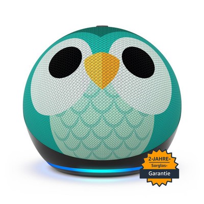 Amazon Echo Dot (5. Gen.) Kids smarter Lautsprecher mit Alexa Eulen-Design